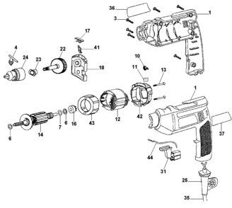 Part Location Diagram of 230047-00 Black and Decker SCREW